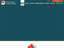Tablet Screenshot of grandorangelodge.ca